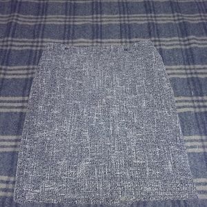 Ann Taylor Tweed Grey Skirt